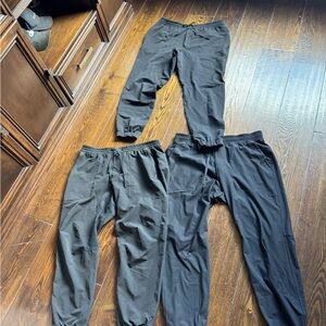 Men’s Lululemon Size XXL Black pants trio
